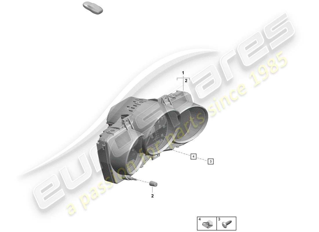 Porsche Boxster Spyder (2019) INSTRUMENT CLUSTER Part Diagram