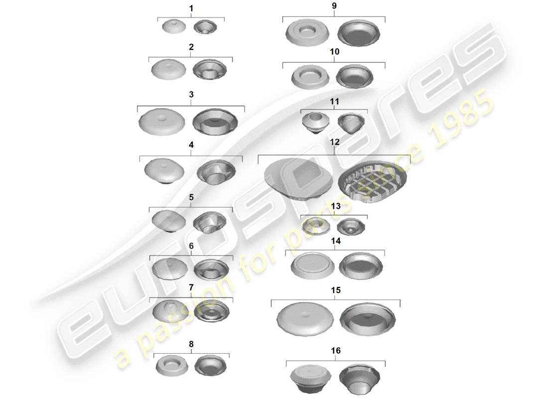 Porsche Boxster Spyder (2020) PLUG Part Diagram