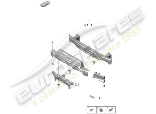 a part diagram from the Porsche Boxster Spyder (2020) parts catalogue