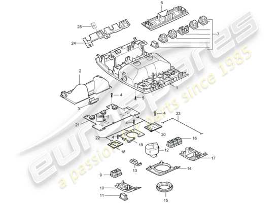 a part diagram from the Porsche Cayenne (2007) parts catalogue
