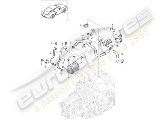 Porsche Cayman 987 (2010) - PDK - Parts Diagram (320-005)