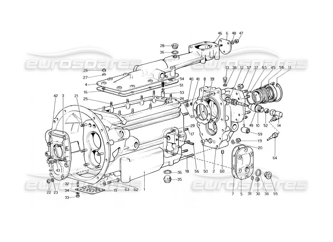 Ferrari 400 GT (Mechanical) Gearbox (400 GT) Part Diagram