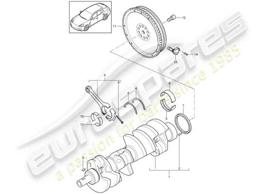 Porsche Panamera 970 (2014) Part Diagrams | Eurospares