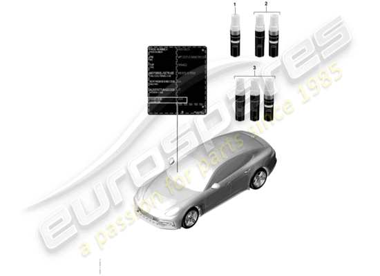 Porsche Panamera 971 Panamera 971 (2017) 801-040 FENDER Part Diagram.