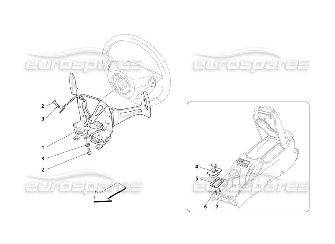 Maserati QTP. (2006) 4.2 Driver Controls For F1 Gearbox Part Diagram