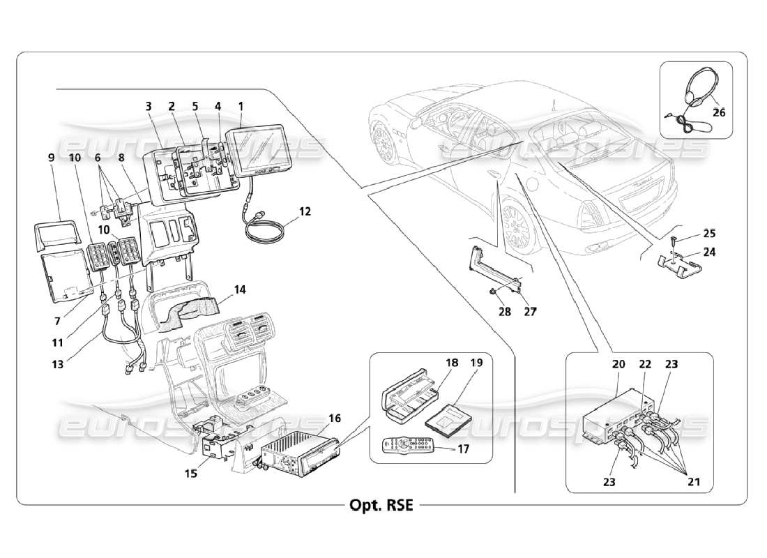 Maserati QTP. (2006) 4.2 Info-Telematic System (Page 3-3) Part Diagram