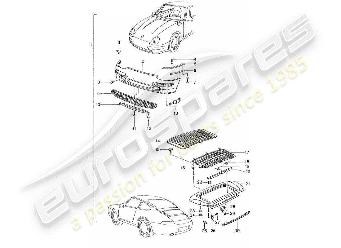 Porsche Tequipment catalogue (1987) aerokit Part Diagram
