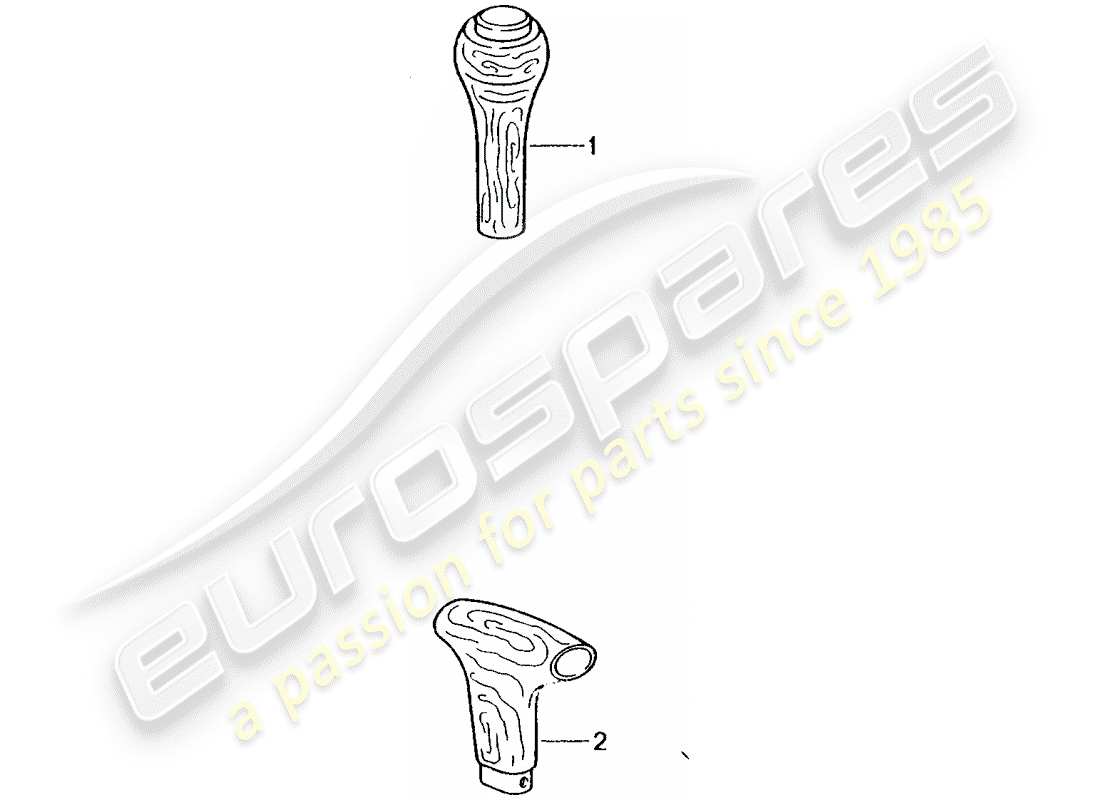 Porsche Tequipment catalogue (1994) selector lever Part Diagram