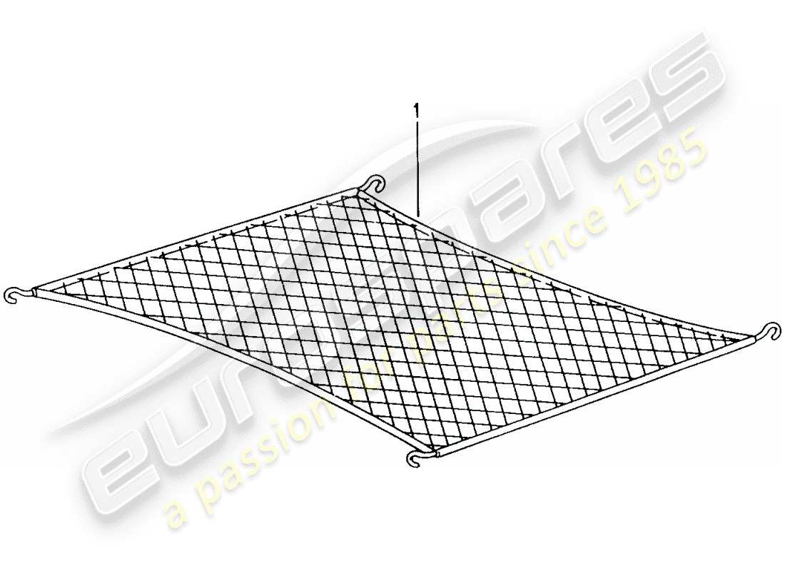 Porsche Tequipment catalogue (1999) CARGO NET Part Diagram