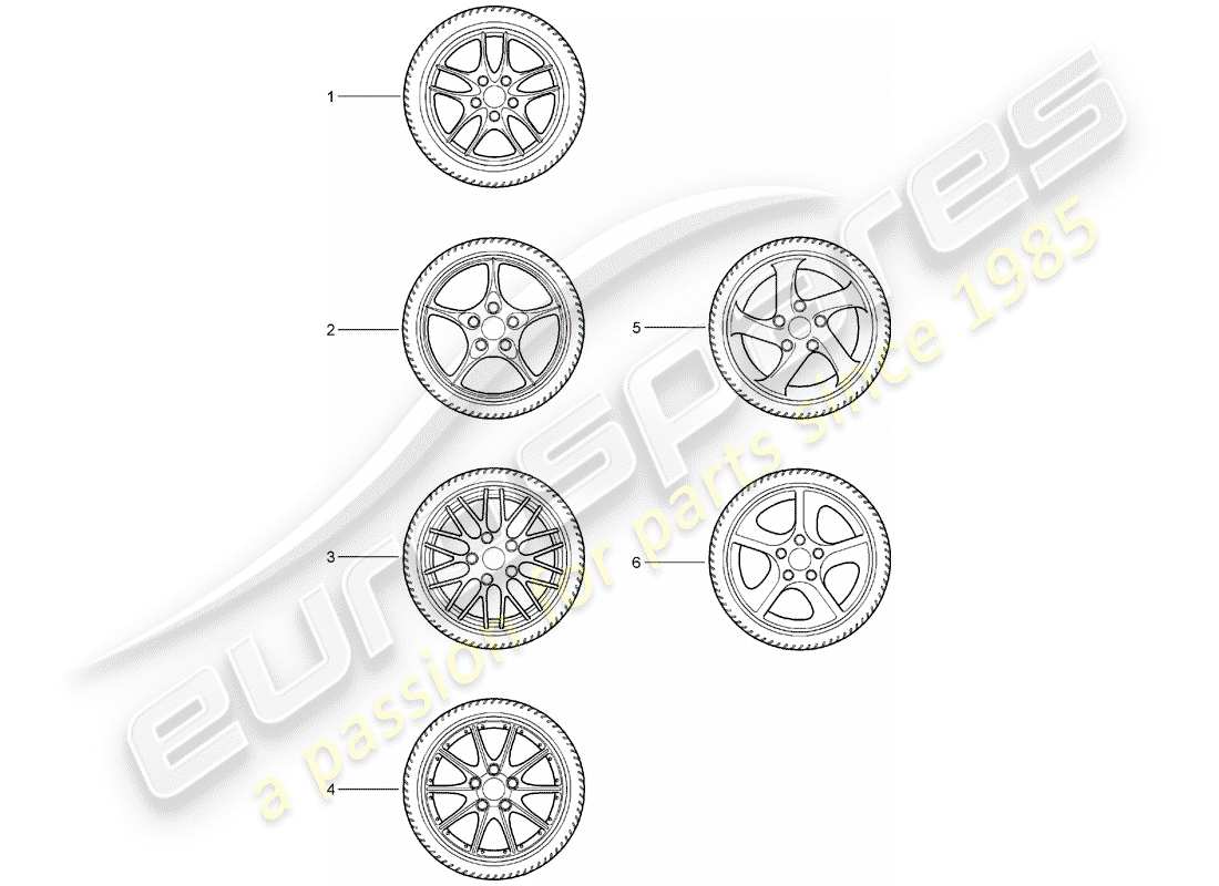 Porsche Tequipment catalogue (2001) GEAR WHEEL SETS Part Diagram