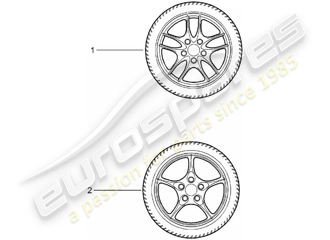 Porsche Tequipment catalogue (2001) GEAR WHEEL SETS Part Diagram