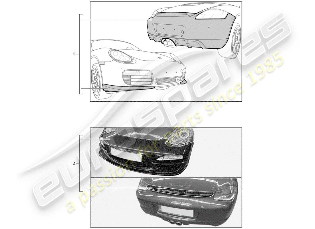 Porsche Tequipment catalogue (2001) aerokit Part Diagram