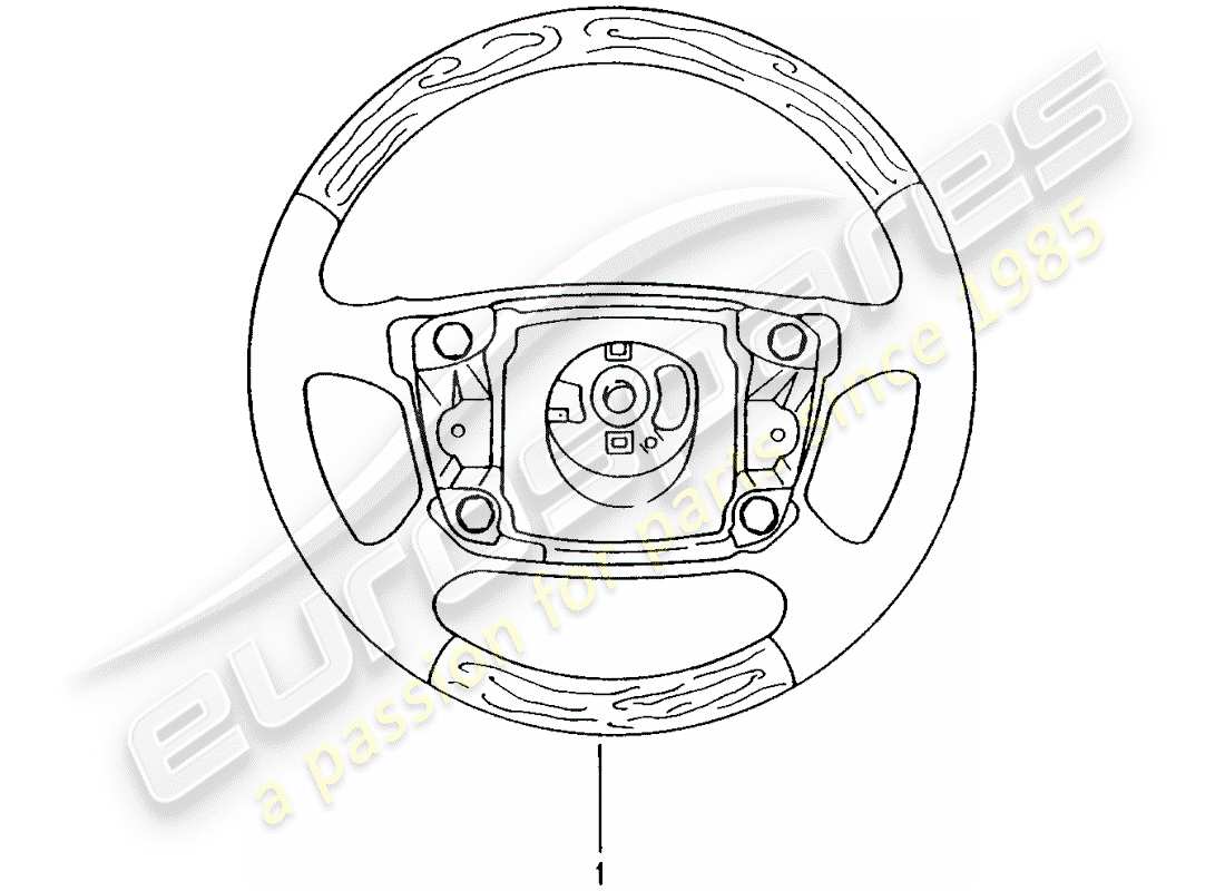 Porsche Tequipment catalogue (2002) airbag steering wheel Part Diagram