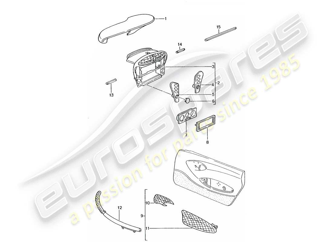 Porsche Tequipment catalogue (2005) INSTRUMENT BOX Part Diagram
