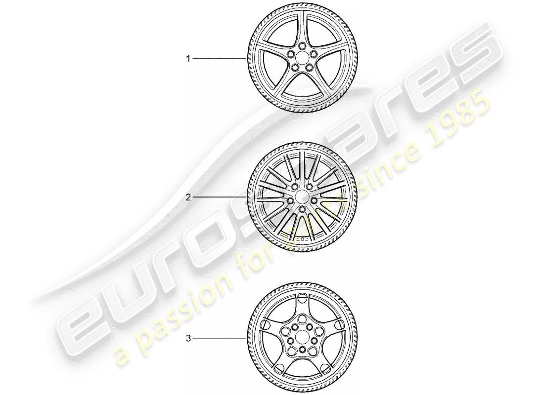 Porsche Tequipment catalogue (2006) GEAR WHEEL SETS Part Diagram
