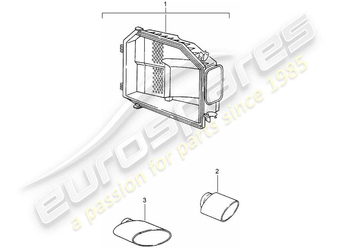 Porsche Tequipment catalogue (2009) exh.optic sound package Part Diagram