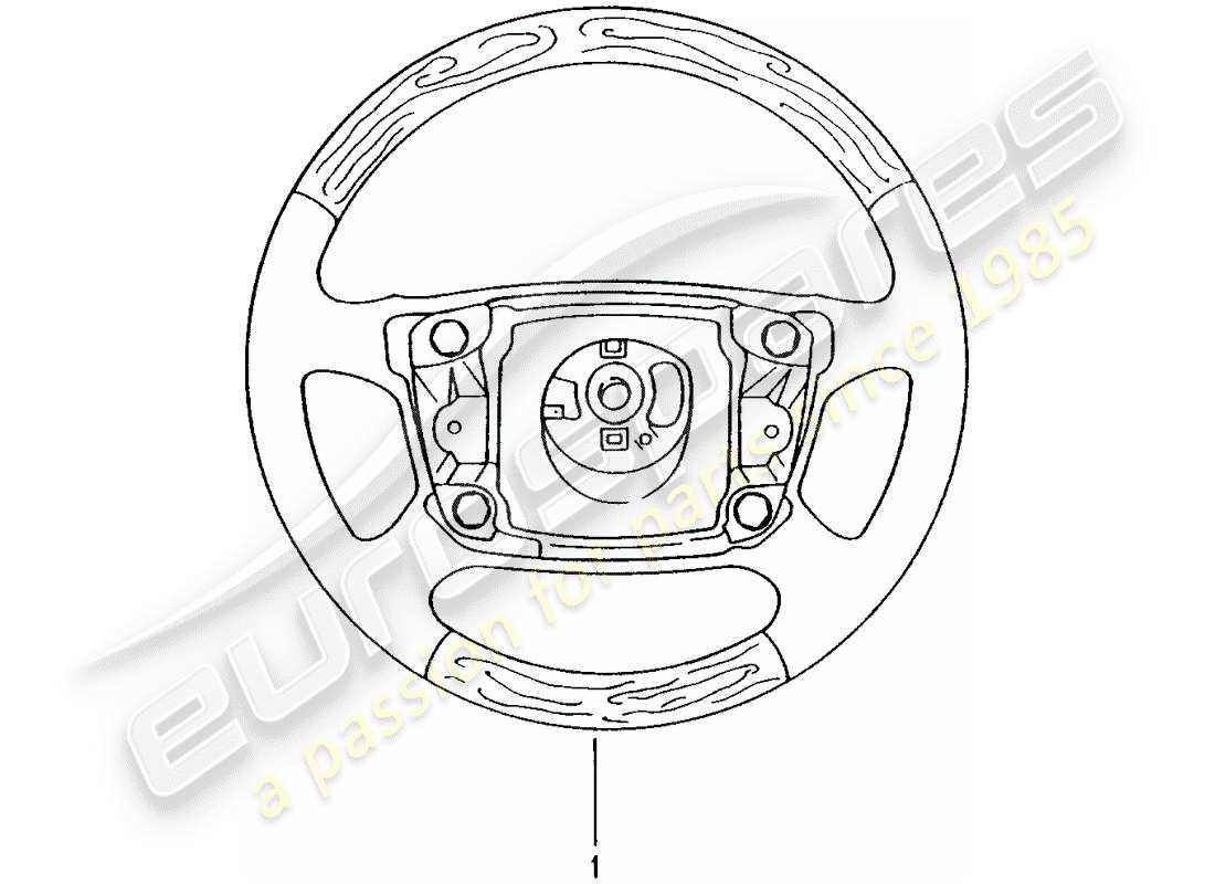 Porsche Tequipment catalogue (2009) airbag steering wheel Part Diagram