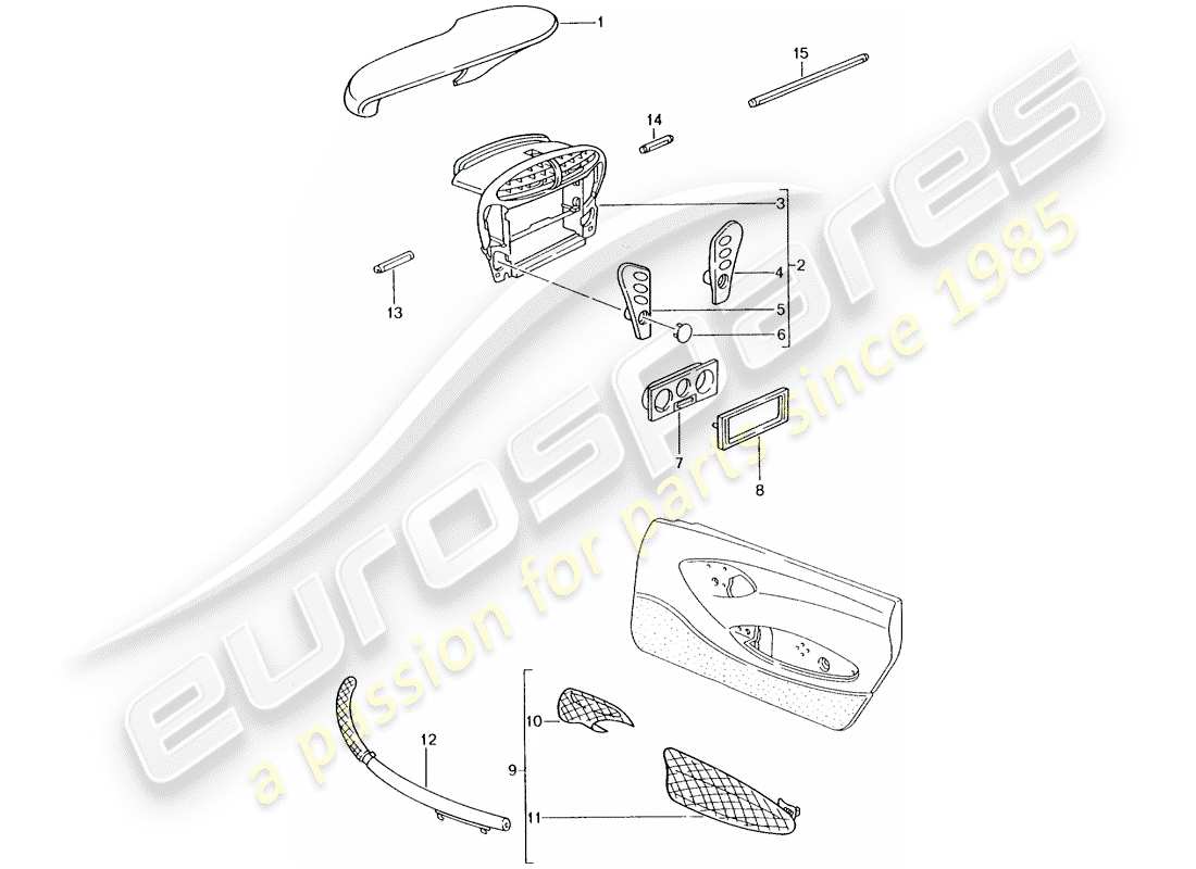 Porsche Tequipment catalogue (2009) INSTRUMENT BOX Part Diagram
