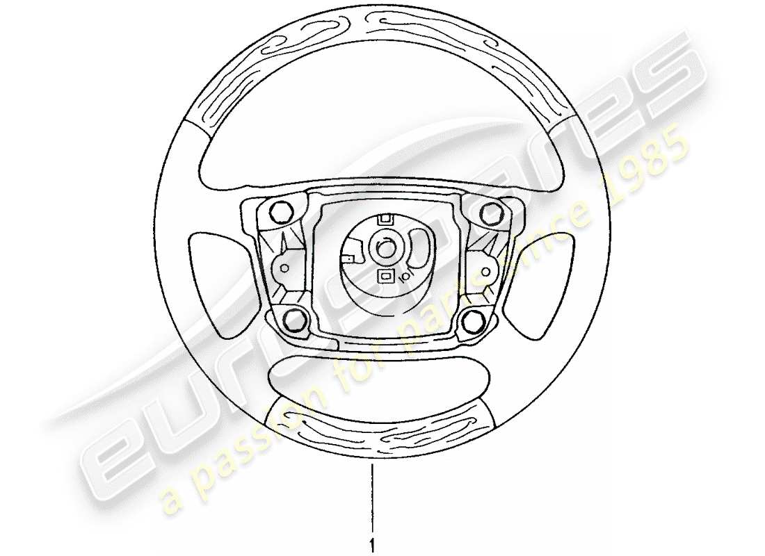 Porsche Tequipment catalogue (2011) airbag steering wheel Part Diagram