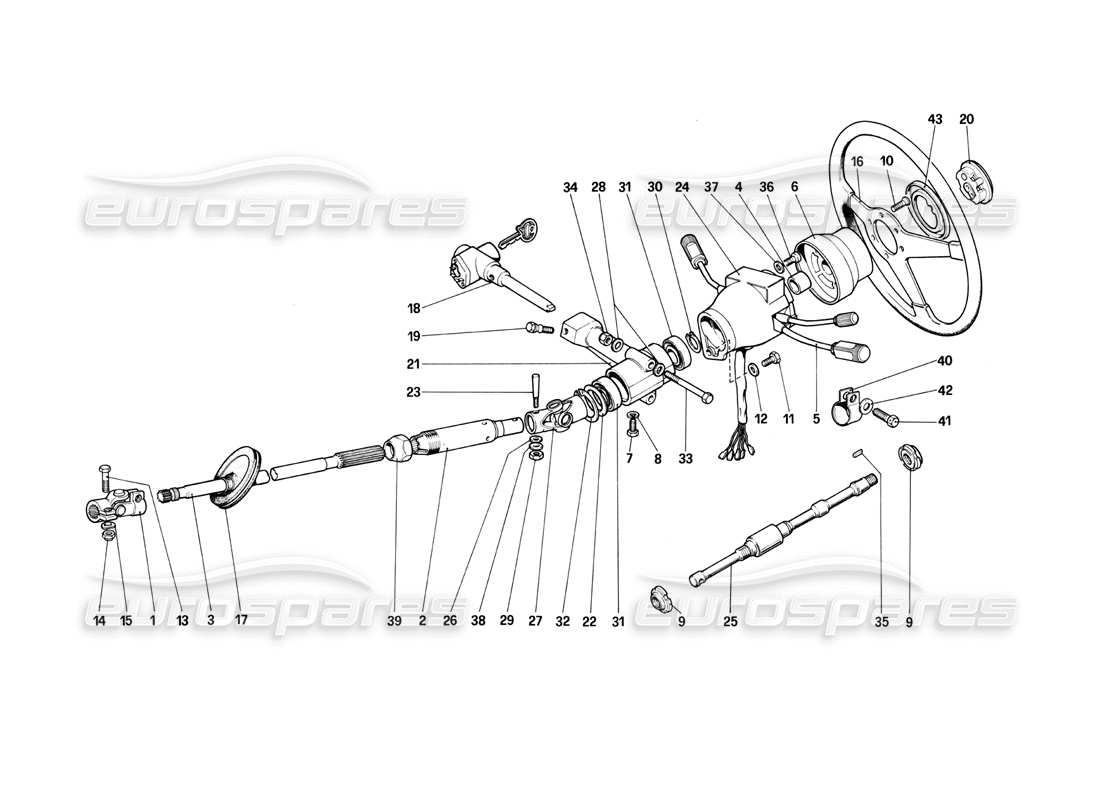 101159 JOINT - STEERING LINKAGE - 400i - GT Group: 2+2 - V12 - Ferrari -  Car Diagrams - Ricambi America, Inc.