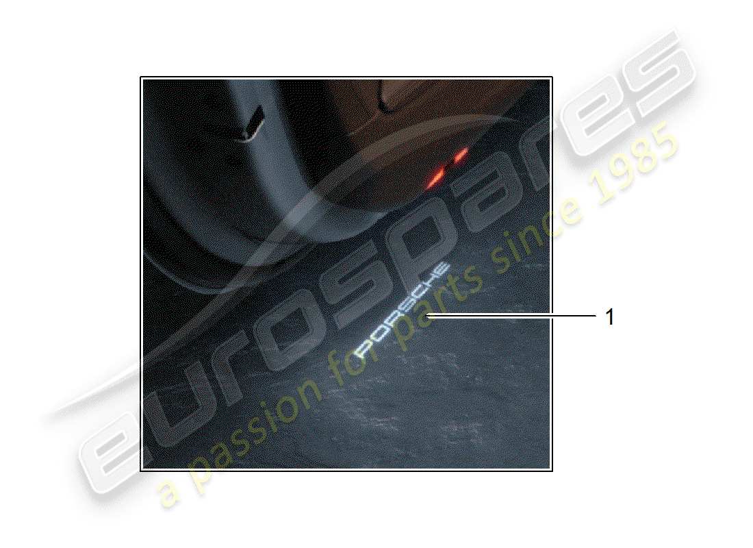 Porsche Tequipment Macan (2015) LED DOOR PROJECTOR Part Diagram