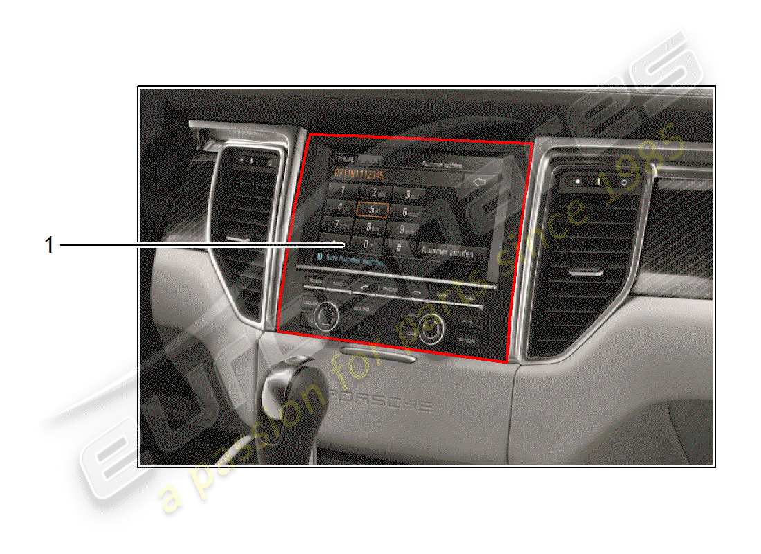 Porsche Tequipment Macan (2015) INSTALLATION KIT Parts Diagram