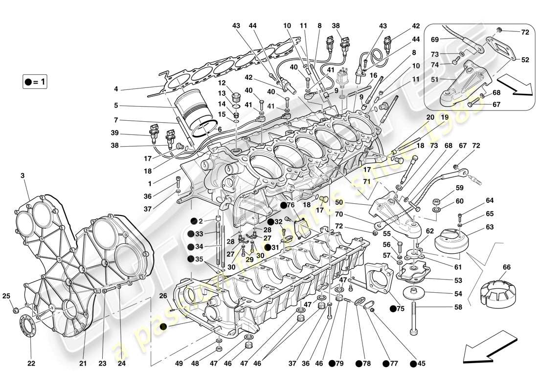 Maserati MC12 crankshaft Parts Diagram (0001)