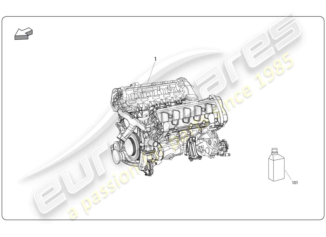 Lamborghini Super Trofeo (2009-2014) engine Part Diagram