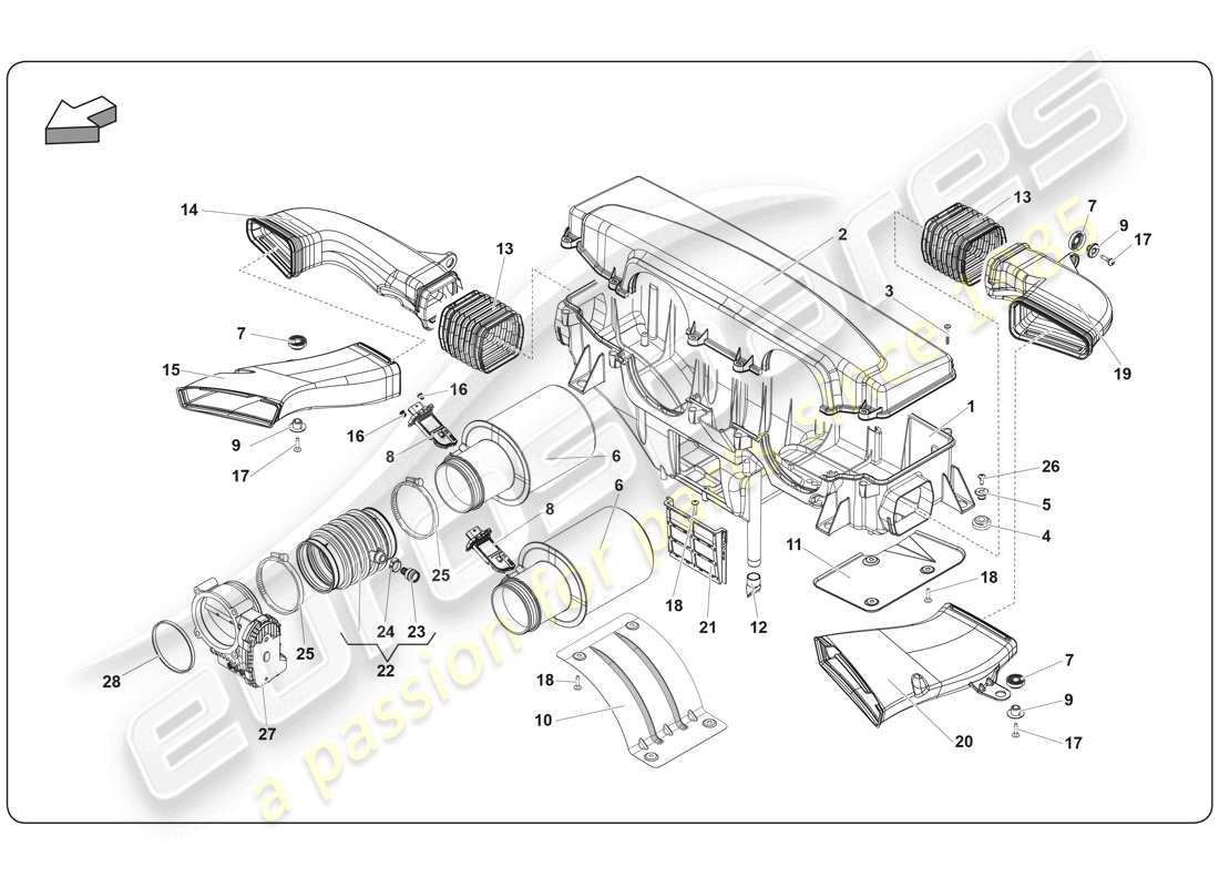 Lamborghini Super Trofeo (2009-2014) FILTER BOX Part Diagram