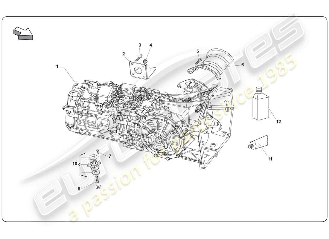 Lamborghini Super Trofeo (2009-2014) Assembly Part Diagram