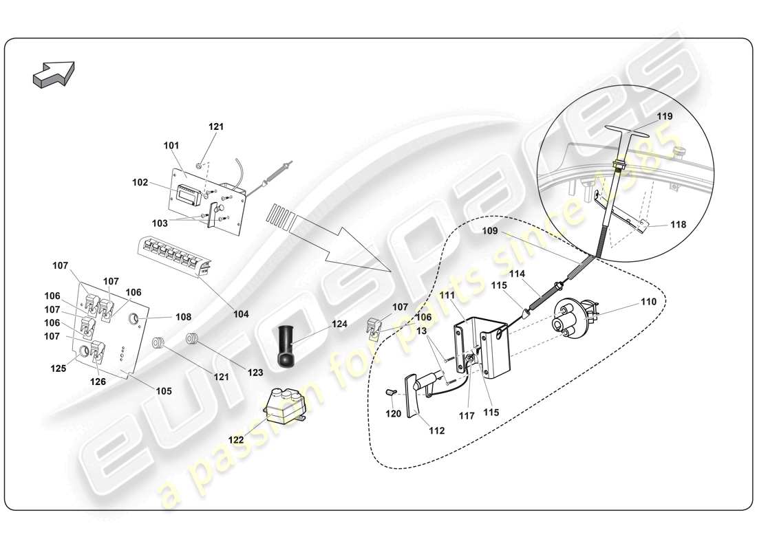 Lamborghini Super Trofeo (2009-2014) GTR CARBON INTERIOR Part Diagram
