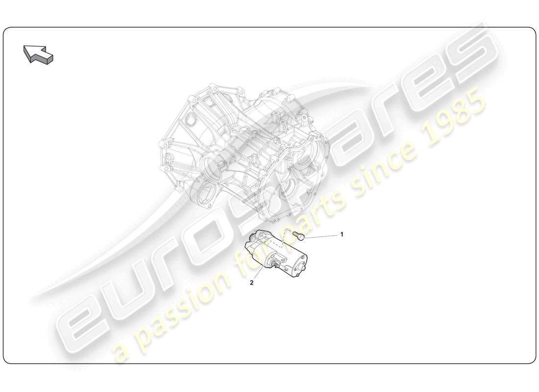 Lamborghini Super Trofeo (2009-2014) STARTER MOTOR Part Diagram