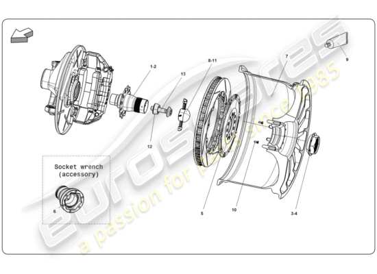 a part diagram from the Lamborghini Super Trofeo (2009-2014) parts catalogue