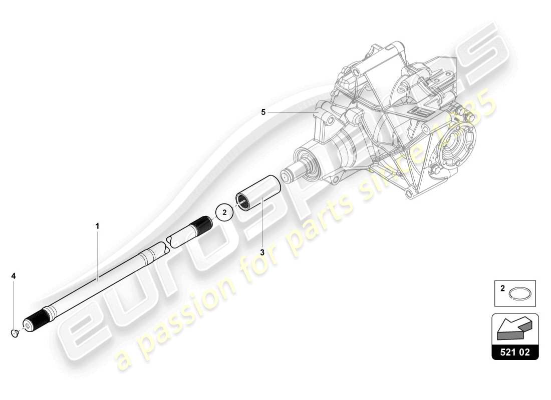 Lamborghini LP720-4 Coupe 50 (2014) INPUT SHAFT Part Diagram
