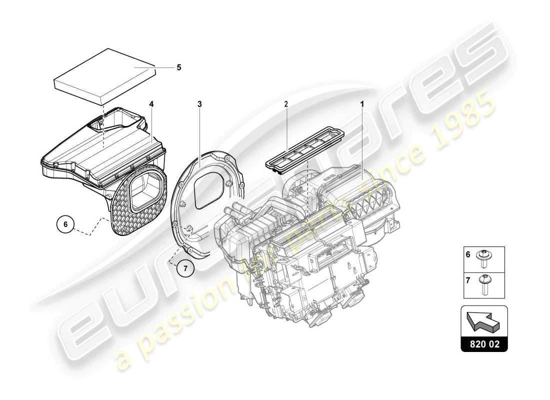 Lamborghini LP720-4 Coupe 50 (2014) Air Conditioning Part Diagram