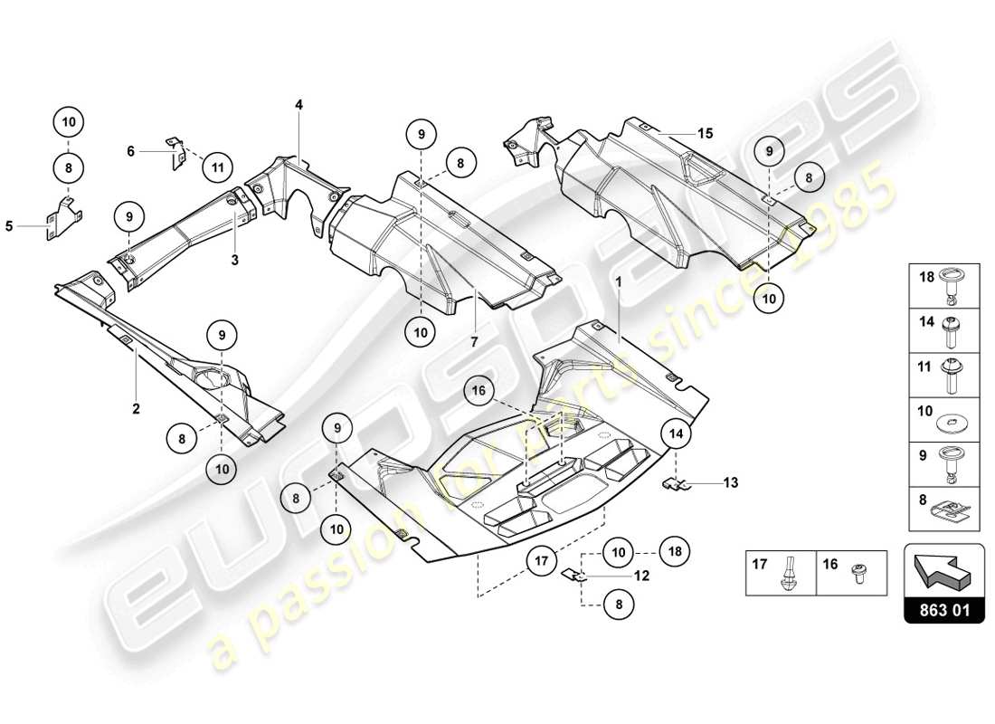 Lamborghini LP720-4 Coupe 50 (2014) COVERS Part Diagram