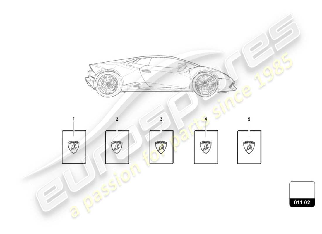 Lamborghini LP610-4 COUPE (2015) vehicle wallet Part Diagram