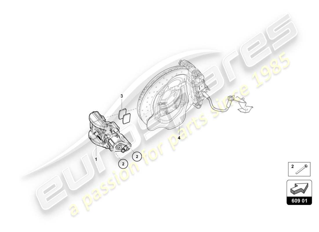 Lamborghini LP610-4 Avio (2017) FOR PARKING BRAKE Part Diagram