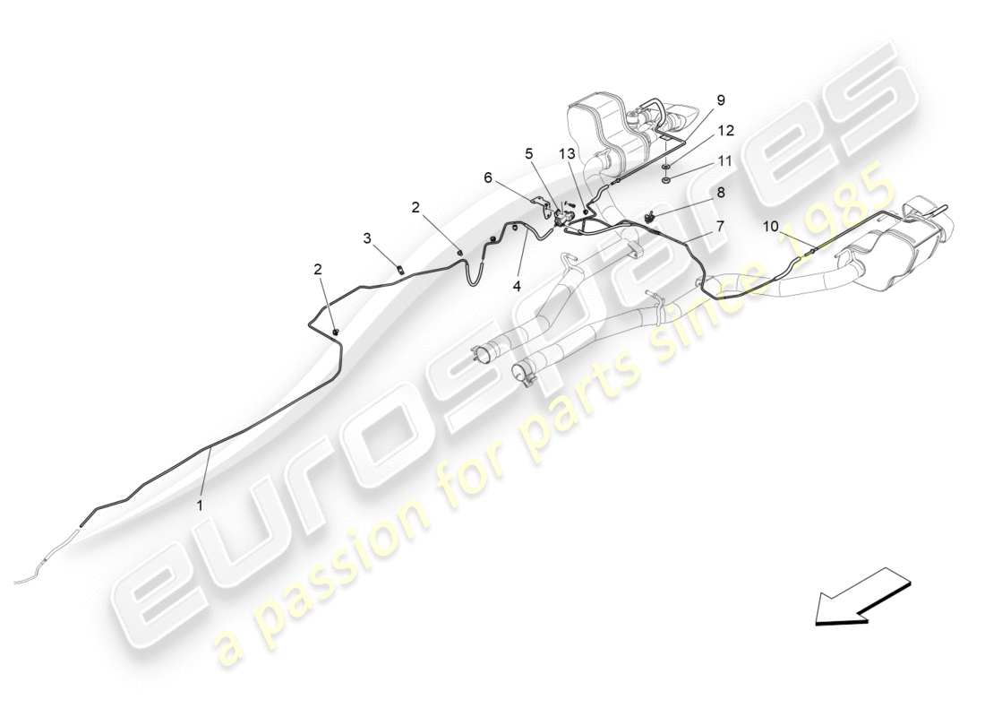 Maserati QTP 3.0 BT V6 410HP (2014) additional air system Part Diagram