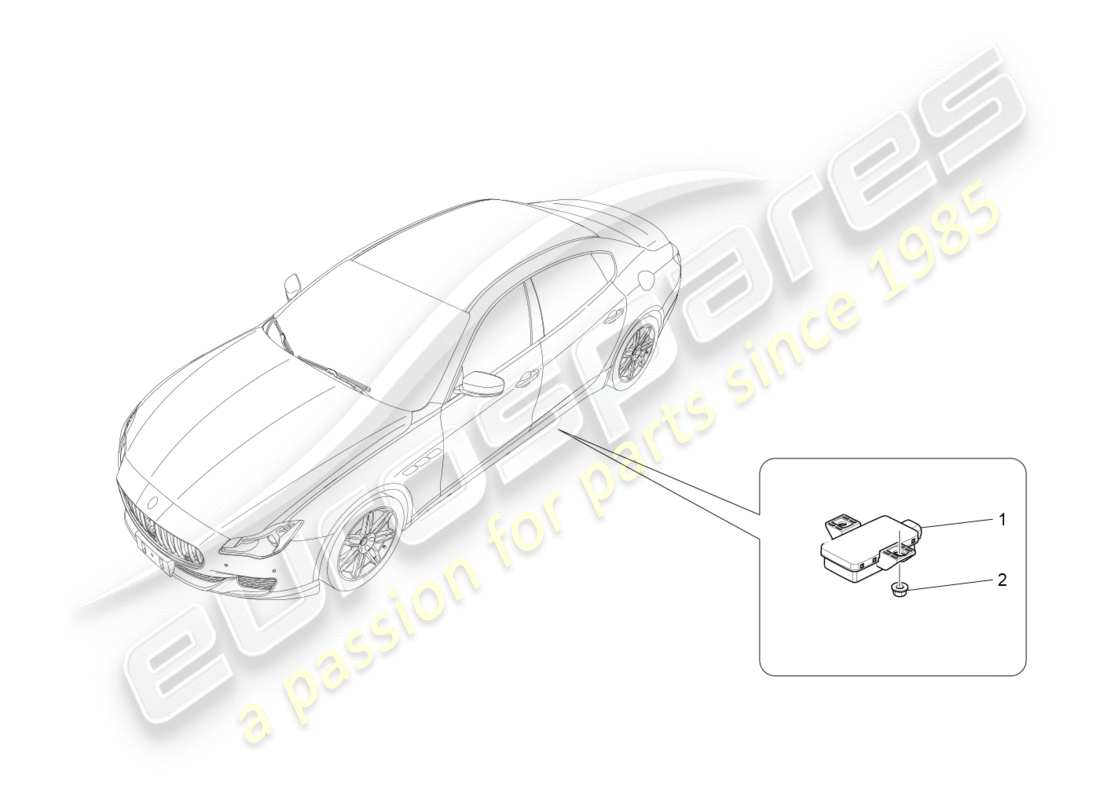 Maserati QTP 3.0 BT V6 410HP (2014) TYRE PRESSURE MONITORING SYSTEM Part Diagram