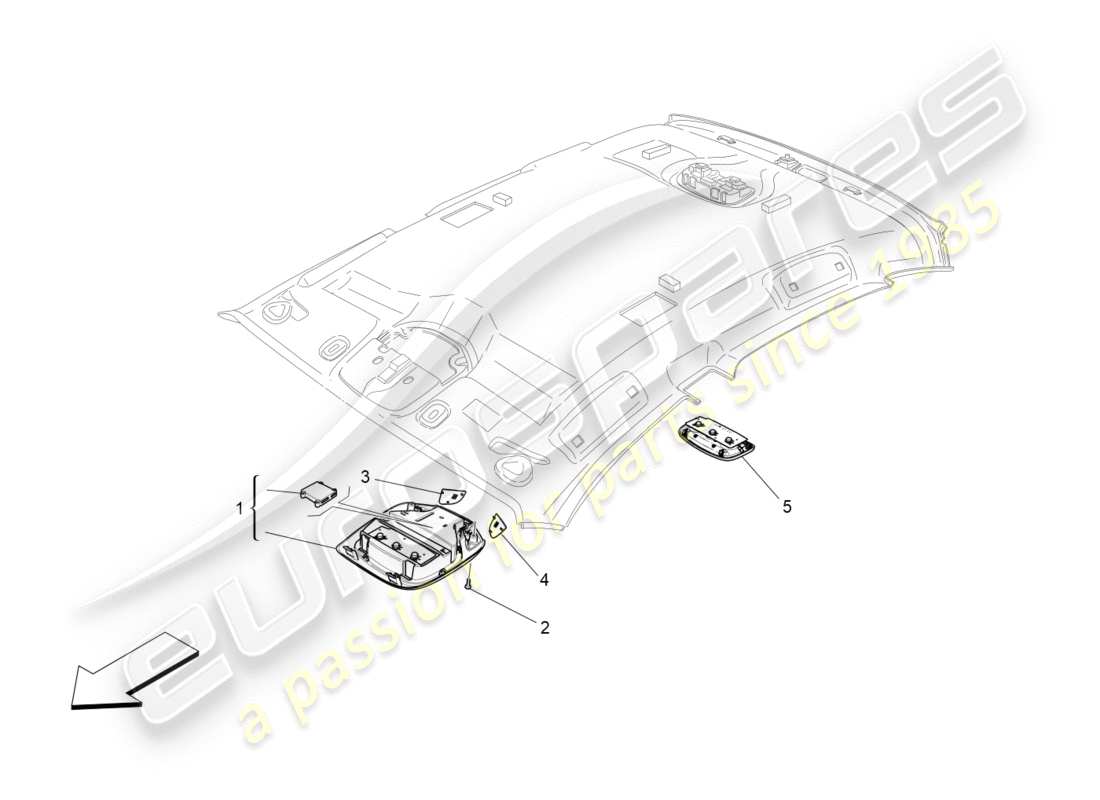 Maserati QTP 3.0 BT V6 410HP (2014) INTERNAL VEHICLE DEVICES Part Diagram