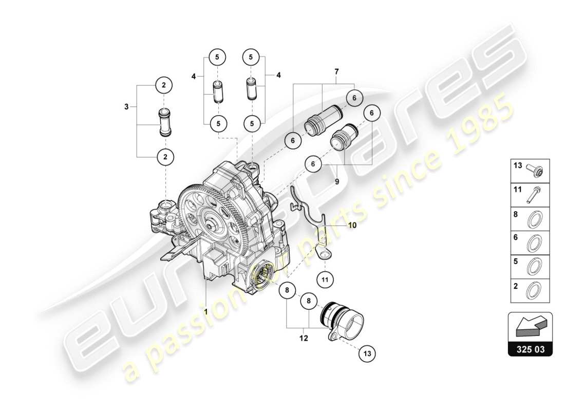 Lamborghini LP610-4 SPYDER (2019) HYDRAULICS CONTROL UNIT Parts Diagram