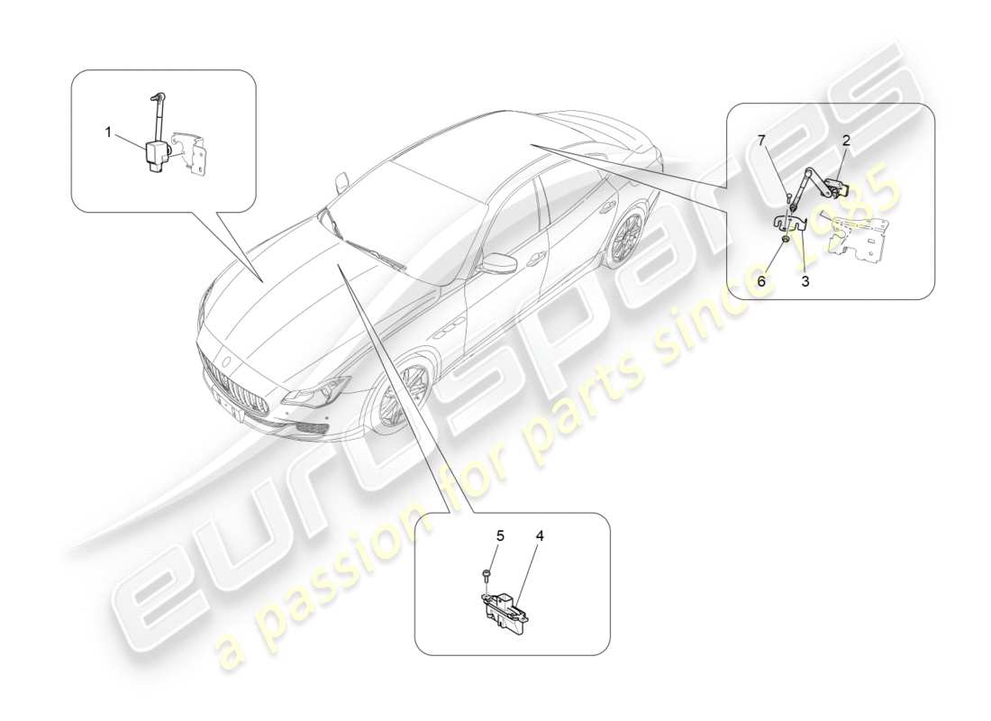 Maserati QTP 3.0 TDS V6 275HP (2015) lighting system control Part Diagram