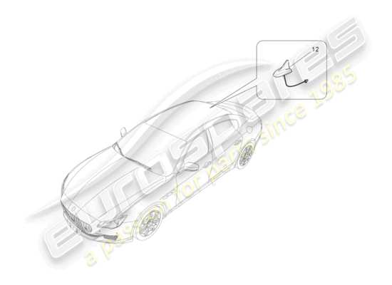 a part diagram from the Maserati QTP 3.0 TDS V6 275HP (2015) parts catalogue