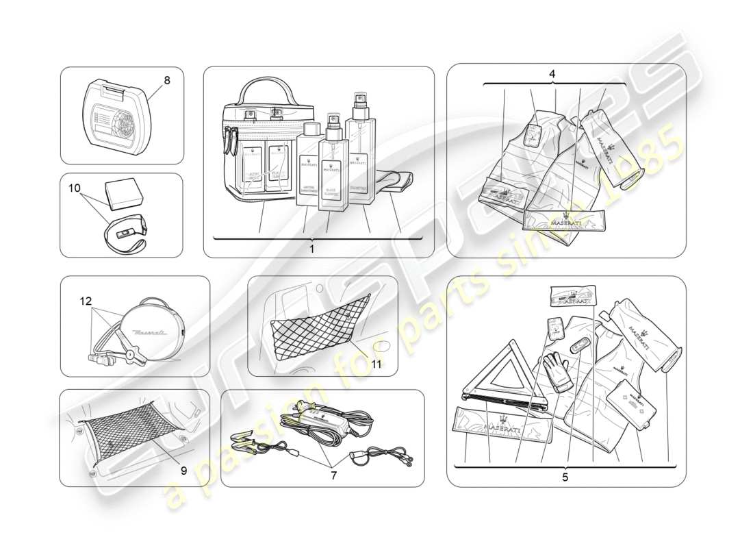 Maserati GRANTURISMO S (2015) after market accessories Part Diagram