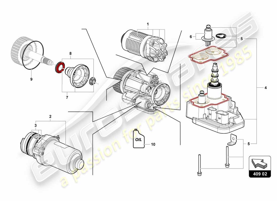 Lamborghini Centenario Roadster (2017) OIL FILTER Part Diagram