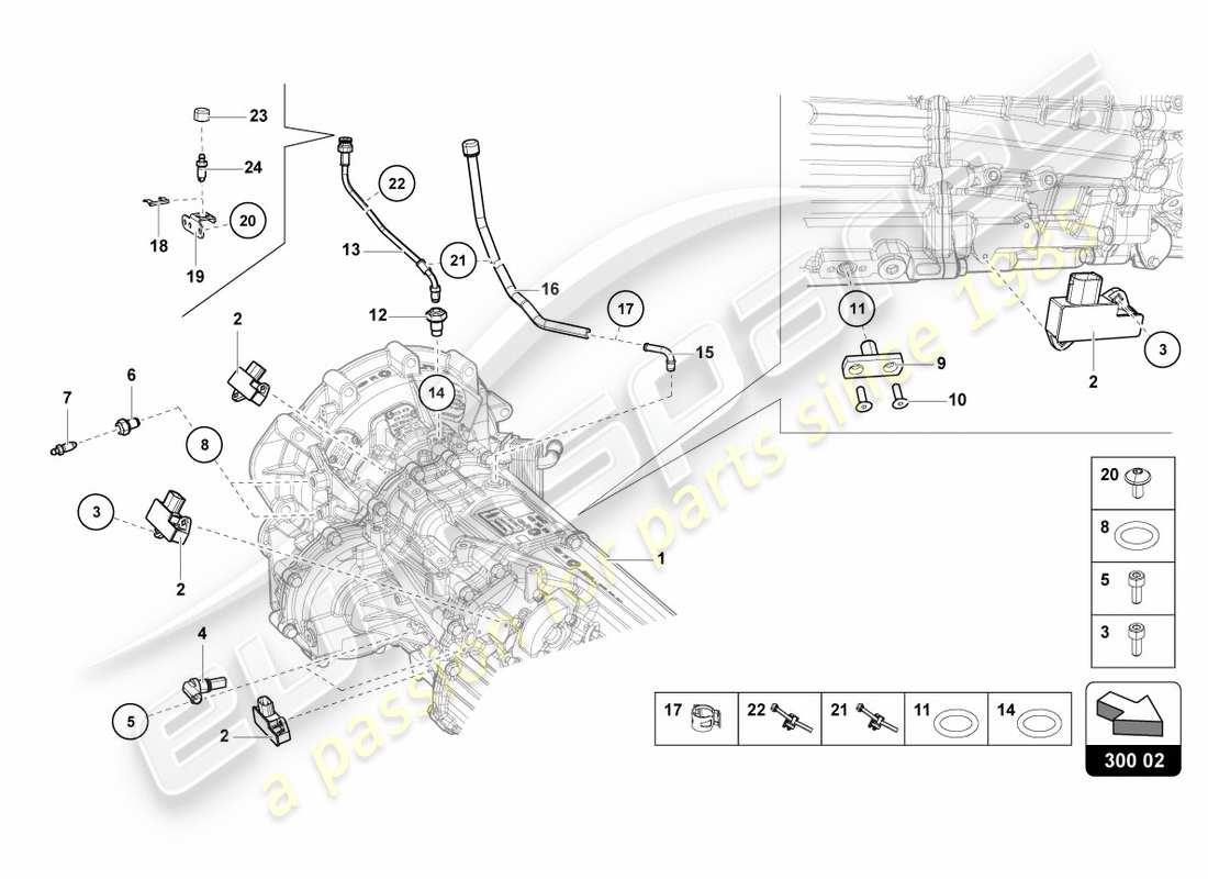 Lamborghini LP700-4 COUPE (2012) Sensors Part Diagram