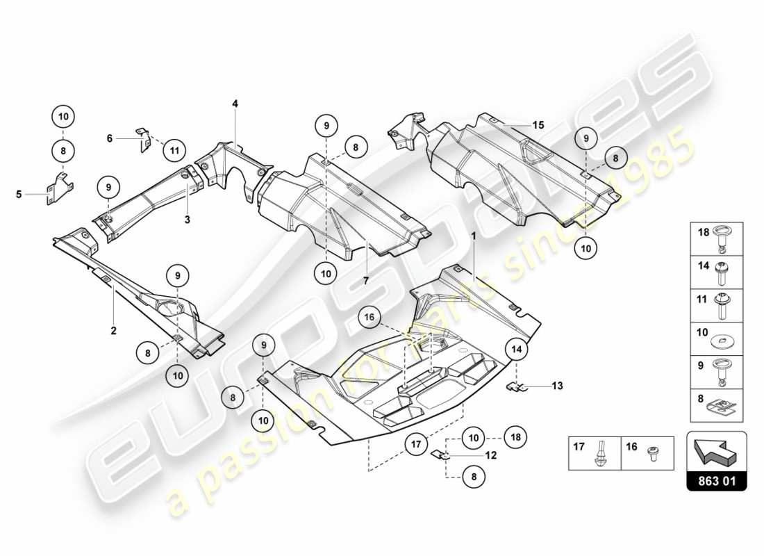 Lamborghini LP700-4 COUPE (2012) COVERS Part Diagram