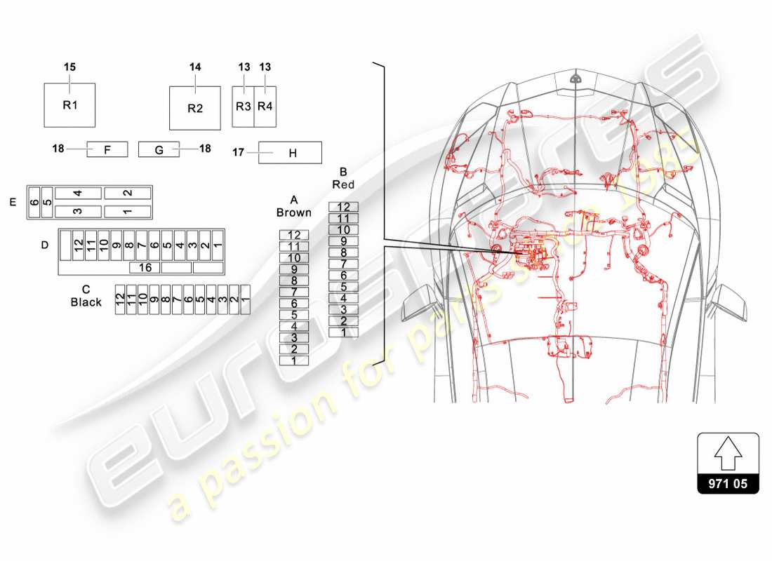 Lamborghini LP700-4 COUPE (2012) electrical system Part Diagram