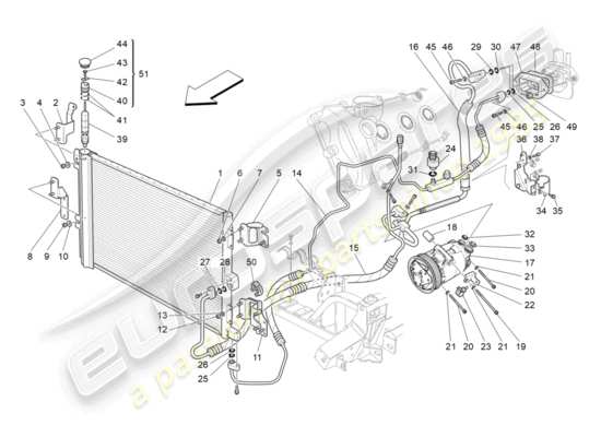 a part diagram from the Maserati GRANTURISMO S (2019) parts catalogue